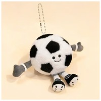 Porte-clés en peluche mignon en forme de ballon de sport, pendentif en peluche doux de basketball/football/football américain/tennis/baseball, jouet en peluche en coton PP 15cm, vente en gros