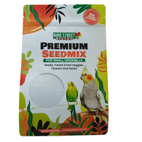 Pochette zippée debout en papier kraft blanc personnalisée de haute qualité avec fenêtre transparente pour l'emballage d'aliments pour animaux de compagnie