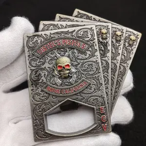 KSLIFENG Custom 3D Souvenir Metall maßge schneiderte antike Versilberung Metall Challenge Coins