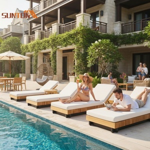 <span class=keywords><strong>Lit</strong></span> d'extérieur en teck, <span class=keywords><strong>lit</strong></span> de jour, salon de <span class=keywords><strong>jardin</strong></span>, piscine, fabrication - Product Image 1