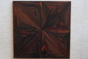 Suelo de Parqué de Madera de Ingeniería de Diseño Europeo Moderno, Color Rojo Vino, Arte de Incrustaciones para Villas - Product Image 3