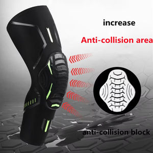 Protège-tibia en élasthanne avec logo personnalisé pour hommes et femmes, protège-tibia de compression pour le basket-ball, le volley-ball et le mollet - Product Image 4