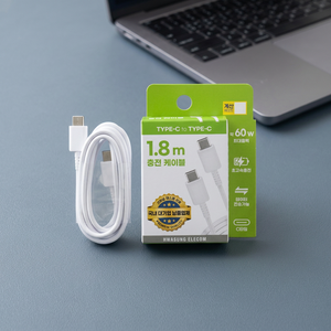 สายเคเบิลข้อมูล Mars Eleccom ยาว 1.8 เมตร สีขาว แบบหัวต่อ C - Product Image 3