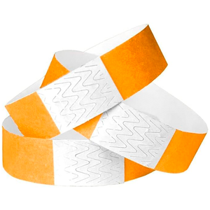 Customizable Waterproof Disposable Tyvek Ticket Wrist Multi Plane Color Tyvek Paper Wristband for Events Tyvek Wristband