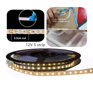 Bande LED en forme de S SMD 2835 120 LED 12V, découpable et pliable à <span class=keywords><strong>2</strong></span>,5 cm, 10 m/rouleau, flexible pour enseignes publicitaires DIY et lettres néon - Product Image 1