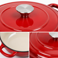 Joho 11-Pcs Eco-Artisan Turquoise Enamel Cast Iron Cookware Set Kemasan Biodegradable Toko Berkelanjutan Penawaran Pasokan Grosir OEM