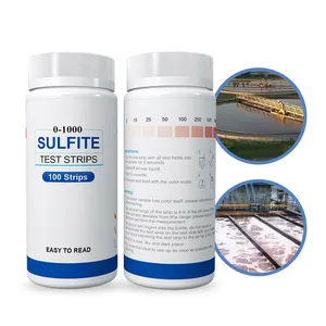 Tiras de prueba de sulfito para agua potable