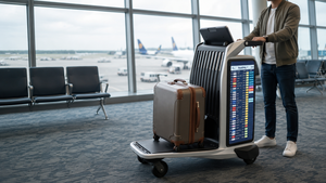 Carrello Portabagagli Aeroportuale a Tre Schermi Dotato di <span class=keywords><strong>Intelligenza</strong></span> Artificiale per Assistere i Passeggeri - Product Image 5