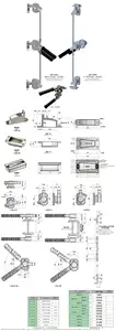 SK1-836 Brand Design Refrigerator Walk-in Chamber Lock Test Chamber Handle Stainless Steel Handle Lock