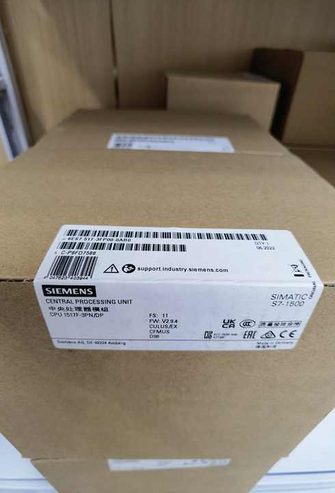 6ES7517-3FP00-0AB0 SIMATIC S7-1500F, CPU 1517F-3 PN/DP, Central Processing Unit 6es7517-3fp00-0ab0 Original Siemens