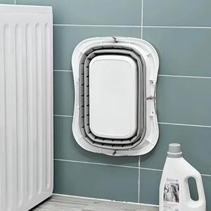 Organizzatore <span class=keywords><strong>bagno</strong></span> portatile in plastica di grandi dimensioni PP pieghevole angolo pieghevole cesto porta-biancheria <span class=keywords><strong>per</strong></span> vestiti con manici - Product Image 5