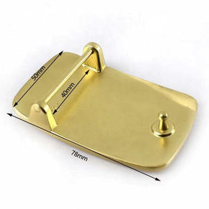 Сверхпрочная пряжка для ремня, латунные мужские пряжки, 40 мм, прямоугольная латунная пряжка - Product Image 3