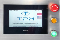Machine d'impression semi-automatique d'écran de rotation servo de TPM sur la caisse en plastique de bière