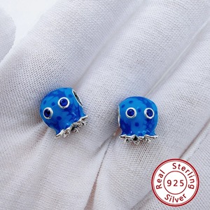 Dijes de Plata de Ley 925 Originales para Pulseras DIY, Dijes Azules Grandes de Alta Calidad para la Creación de Joyería - Product Image 3
