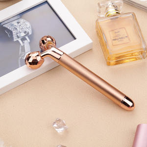 JINGWANG HJB19012 Belleza y Cuidado Personal, Barra de Belleza Oro Rosa, Estiramiento Facial 3D, Rodillo Facial Eléctrico Vibrador en Forma de Y - Product Image 5