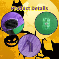 Décorations Gonflables LED Colorées pour Halloween : Petit Démon, Monstre, Citrouille, Crabe – Idéales pour Fêtes et Événements