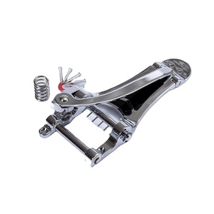 Pont vibrato <span class=keywords><strong>Bigsby</strong></span> en alliage d'aluminium 3 couleurs pour guitare électrique 6 cordes, quincaillerie de remplacement pour style jazz creux - Product Image 2