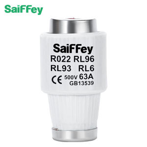 Saiffey RL6 AC/DC 500V Serie HRC Fusible cilíndrico Enlace R022 Fusible cerámico tipo tornillo - Product Image 2