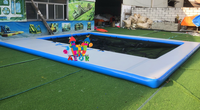Prix des plateformes de pêche en yacht, piscine flottante gonflable pour la mer et l'océan avec filet anti-méduses