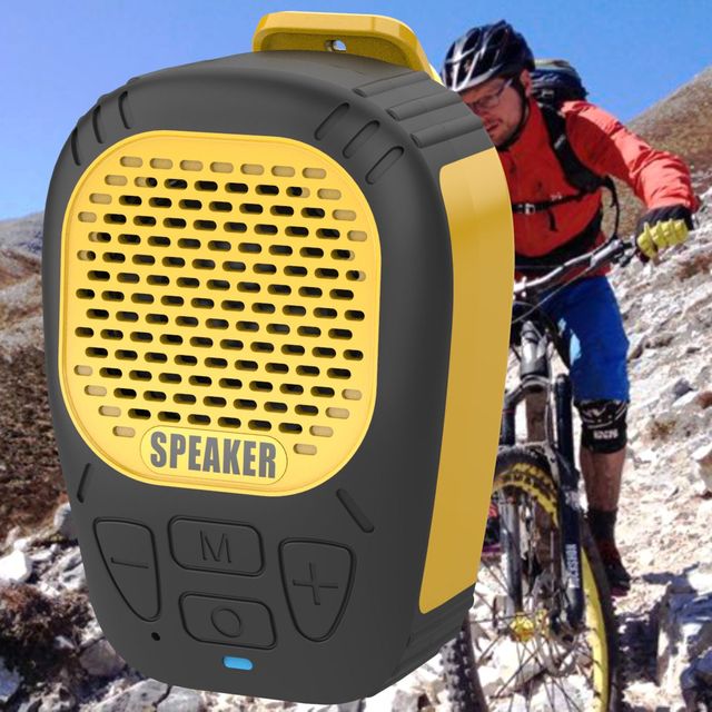 Customizable Wireless Portable Speaker with Built-in Mic Jobsite Clip-On Design for Hands-Free Music & Calls Supports TF Card