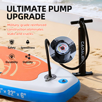 Planche de paddle gonflable portable en PVC avec technologie Drop Stitch pour sports nautiques, planche de surf, stand up paddle, pêche, ensemble SUP avec pompe