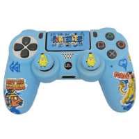 En stock, housse de protection pour manette de jeu sur le thème du football pour PS4 PlayStation4, personnalisation des poignées d'équipe de football, coque en silicone, accessoires