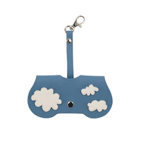 Boîtes d'emballage de lunettes portables avec pince à lunettes de soleil anti-pression housse de protection pendentif Expression lunettes de soleil pochette sac
