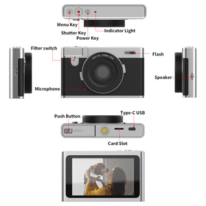 Appareil photo numérique compact rétro portable en gros d'usine avec zoom numérique CMOS et écran tactile IPS pour vlog de voyage et cadeau d'anniversaire - Product Image 6
