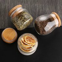 Ensemble de bocaux en verre givré hermétiques pour le stockage alimentaire, bocaux de rangement de cuisine en verre fiables