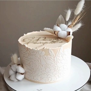 Ensemble de moules à gâteau au miel et à la douceur avec spatule, en PS transparent, pour la création de motifs sur gâteaux - Product Image 1