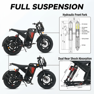 Vélo de montagne électrique tout-terrain en acier haute performance 48V 1000W 30Ah longue portée puissant pour adultes, adapté à la neige - Product Image 3