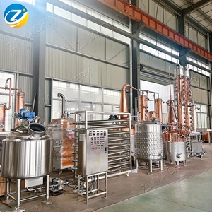 Sistema de destilación de torre de columna alta ZJ 300L, máquina para destilería de <span class=keywords><strong>alcohol</strong></span> de vodka con tanque de fermentación Mash Tun - Product Image 3