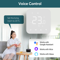 Thermostat intelligent R3W Tuya WiFi pour le contrôle du chauffage et du refroidissement des pompes à chaleur à air, thermostat de chaudière à contact sec