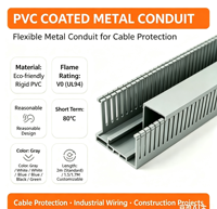 Goulotte de câblage en PVC robuste, tailles personnalisables, excellente isolation pour câblage d'automatisation industrielle, fabriqué en Chine