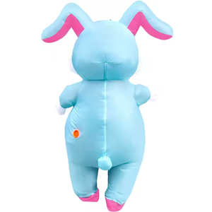 Unisex gonfiabile coniglietto <span class=keywords><strong>di</strong></span> pasqua Costume mascotte per festa <span class=keywords><strong>di</strong></span> carnevale per adulti tuta gonfiabile cartone animato animale divertente Costume - Product Image 4
