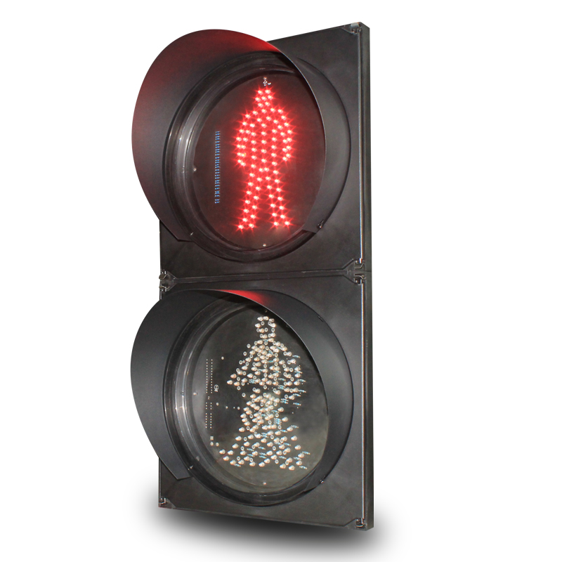 Прямая продажа с завода, 300 мм, динамический пешеходный светофор с большим углом обзора, светодиодный свет