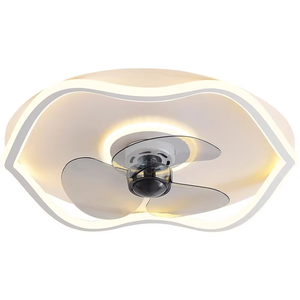 Lampes LED de plafond modernes pour usage résidentiel, <span class=keywords><strong>lustre</strong></span> en fer avec télécommande, abat-jour <span class=keywords><strong>blanc</strong></span> et <span class=keywords><strong>ventilateur</strong></span> - Product Image 6