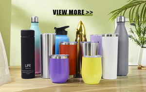 Commercio all'ingrosso personalizzato 12 Oz sottovuoto isolato tazza di caffè Logo personalizzato a doppia parete Ombre in acciaio inossidabile bicchiere di vino con coperchio - Product Image 6