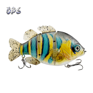 Señuelo <span class=keywords><strong>de</strong></span> Pesca Multiarticulado <span class=keywords><strong>de</strong></span> 13cm y 64g, Cebo Grande para Pesca en el Mar, Señuelo Realista para Lubina, Lucio y Musky, <span class=keywords><strong>con</strong></span> <span class=keywords><strong>Aletas</strong></span> Suaves <span class=keywords><strong>de</strong></span> PVC - Product Image 3