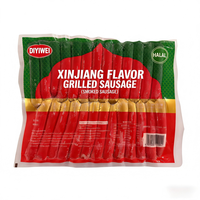 Sosis Daging Sapi Instan Rasa Xinjiang Halal Premium, Asap dan Dimasak, Grosir
