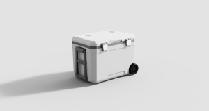 Kotak pendingin portabel 45L Modern, dengan roda desain baru berkemah persegi panjang hangat untuk penyimpanan makanan bir & buah - Product Image 3