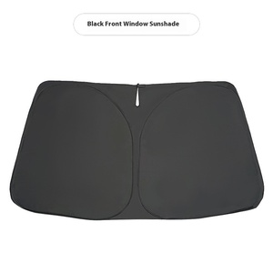 8 Pcs a Set Front Windshield <b>Shade</b> Mesh Privacy Curtain Heat Insulation Foldable Single Color for Model Y - Product Image 2