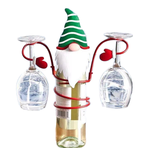 Soportes para Botellas <span class=keywords><strong>de</strong></span> <span class=keywords><strong>Vino</strong></span> Navideños, Decoración con Temática <span class=keywords><strong>de</strong></span> Navidad, 3 Tipos Opcionales, Estantes para Bar, Bodega o Armario - Product Image 1