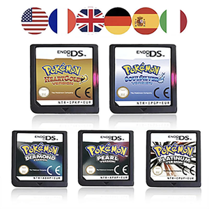 Cartouche de jeu DS multilingue USA EUR ESP ITA ESP FRA Pearl HeartGold SoulSilver Diamond Platinum pour DS 2DS NDS - Product Image 1