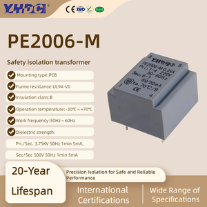 Transformador de Montaje en PCB Sellado con Epoxi YHDC PE2006-M, 0.35VA, 110/220/230V CA, UL94-V0, Certificado CE/RoHS - Product Image 2
