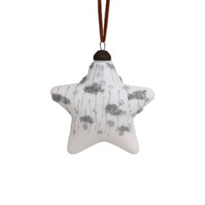 Décoration de Noël personnalisée en <span class=keywords><strong>verre</strong></span> en forme d'étoile, de cœur ou d'arbre avec des paillettes et des perles à vendre - Product Image 5