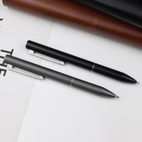 Stylo bille rétractable multifonctionnel à texture métallique mate, encre noire 0,5 mm, cadeau promotionnel de luxe, nouveauté personnalisée