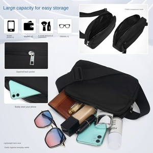Popular nuevos hombres Nylon Satchel Messenger Crossbody bolsos de hombro de un hombro de alta capacidad a prueba de salpicaduras Messenger Casual Bag - Product Image 5
