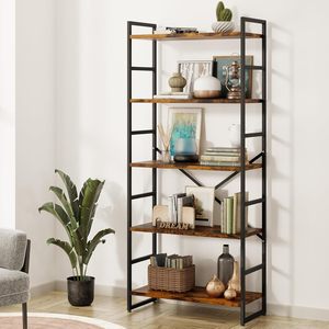 Wirewing Bookshelf in legno industriale libreria <span class=keywords><strong>Vintage</strong></span> portaoggetti espositori <span class=keywords><strong>scaffali</strong></span> rustici in piedi - Product Image 1
