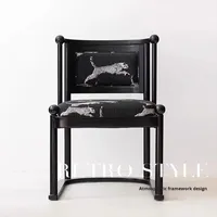 Fauteuil de salon moderne en bois massif 2026, fauteuil à imprimé léopard avec dossier, super confortable, meubles de salon